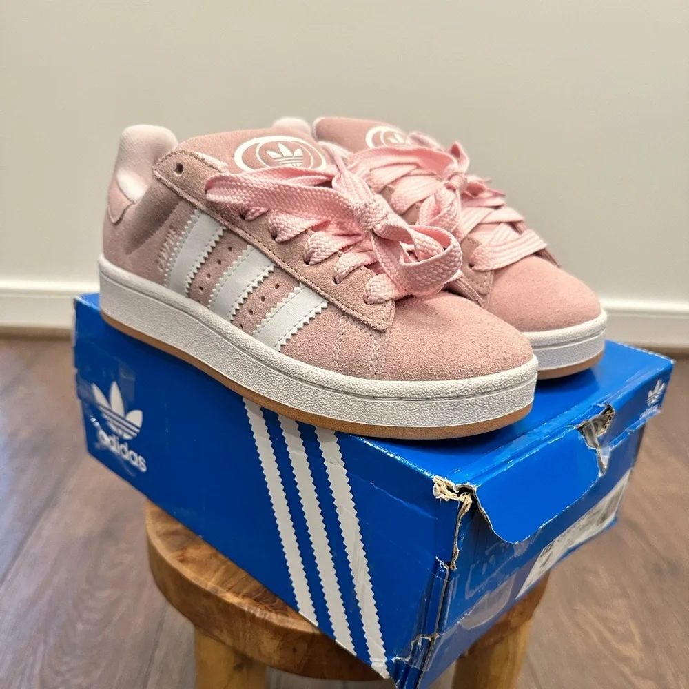 Adidas Campus 00s 3 Pink & White Gum Bottom Sneakers, Size 4 (Women’s Sz 5.5)